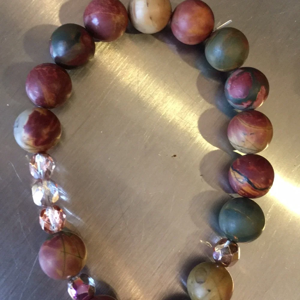 Custom MADE COLORFUL NATURAL PICASSO BEADS-10MM